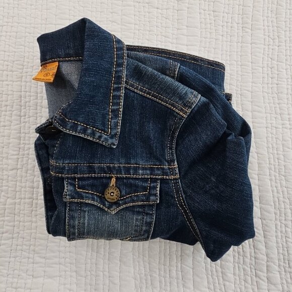 Jou Jou Premium Denim Collection Women's Small Blue Jean Jacket Pockets EUC - Picture 15 of 16